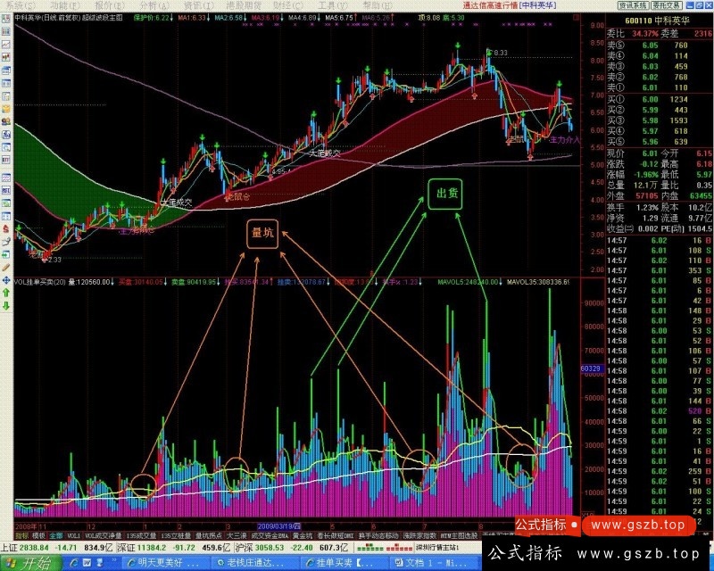 通达信VOL挂单买卖+135均量