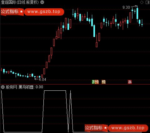 黑马初显之选股指标公式